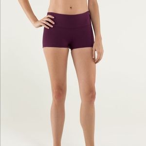 Lululemon Boogie Short in Plum/Maroon